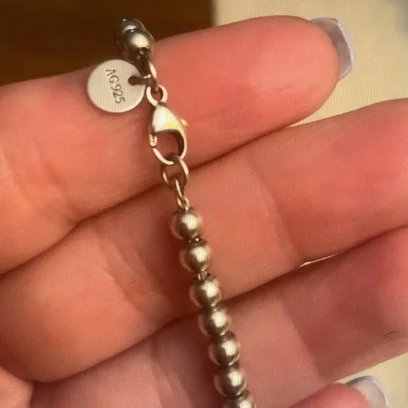 Tiffany & Co. Silver Heart Charm Bracelet - Picture 6 of 8